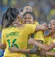 Brasil não terá a atacante Cristiane, que deixou a última partida do Brasil com uma lesão na coxa, contra a África do Sul  Foto: Ricardo Stuckert/CBF
