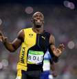 O corredor jamaicano Usain Bolt venceu pela terceira vez seguida a prova olímpica dos 100m rasos   Foto: Getty Images