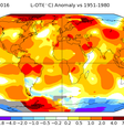 Gráfico da Nasa mostra zonas de temperatura na Terra  Foto: Nasa