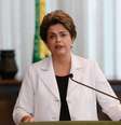 Presidente Dilma Rousseff durante divulgação de mensagem ao Senado e ao Povo Brasileiro no Palácio da Alvorada.  Foto: Roberto Stuckert Filho/ Presidência da República