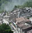 Pescara del Tronto foi uma das cidades atingidas pelo terremoto na região central da Itália   Foto: Getty Images