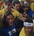 A volta do casal foi apontada, após Neymar subir na arquibancada do Maracanã para abraçar Bruna Marquezine, no título inédito do ouro do Brasil na Olimpíada  Foto: Instagram / PurePeople