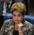 A presidenta afastada Dilma Rousseff faz sua defesa durante sessão de julgamento do impeachment no Senado   Foto: Agência Brasil
