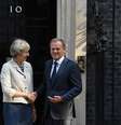  Theresa May recebe em Londres Donald Tusk, presidente do Conselho Europeu  Foto: Getty Images