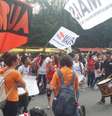 Integrantes do MTST ocupam a Avenida Paulista em protesto contra o governo de Michel Temer  Foto: Agência Brasil