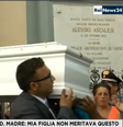 O enterro de Tiziana foi transmitido ao vivo pela TV italiana  Foto: RAI NEWS24 / BBC News Brasil
