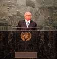 O  presidente  Michel Temer faz discurso de abertura da Assembleia Geral das Nações Unidas       Foto: Agência Brasil