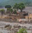 Bento Rodrigues foi devastado após rompimento da barragem da Samarco em novembro do ano passado  Foto: Agência Brasil