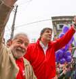 O ex-presidente Luiz Inácio Lula da Silva intensificou neste domingo seu apoio ao prefeito de São Paulo e candidato à reeleição pelo Partido dos Trabalhadores (PT), Fernando Haddad  Foto: Ricardo Stuckert/Institulo Lula