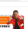 O atual prefeito da cidade, Márcio Lacerda (PSB), apareceu vestido de Sérgio Malandro no site após ataque hacker  Foto: Reprodução