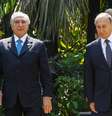O presidente Michel Temer  ao lado de Vladimir Putin, da Rússia  Foto: Beto Barata/PR