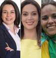 Rute Costa, Aline Cardoso, Adriana Ramalho, Janaina Lima e Sâmia Bonfim: as novas caras das mulheres na Câmara de São Paulo   Foto: Divulgação