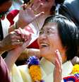 A montanhista japonesa Junko Tabei em foto de 2003  Foto: Getty Images