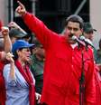 Nicolás Maduro discursa durante manifestação pró-governo na Venezuela  Foto: EFE