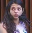 Ana Júlia fala na tribuna da Assembleia Legislativa do Paraná  Foto: YouTube / BBC News Brasil