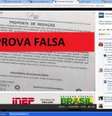 Imagem com o título “Prova Falsa” foi publicada em outubro do ano passado no Facebook do Ministério da Educação para desmentir boatos de vazamento da prova do Enem de 2015  Foto: Agência Brasil