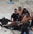 Os 30 torcedores do Corinthians foram detidos após agredirem policiais militares que faziam a segurança no Estádio do Maracanã, durante o jogo contra o Flamengo, no dia 23 de agosto.  Foto: Luciano Belford/Frame Photo/Gazeta Press