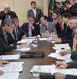 Reunião do ministro Geddel Vieira Lima com líderes da base aliada na Câmara dos Deputados, em junho de 2016.  Foto: Antonio Cruz/Agência Brasil