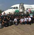 Avião com a equipe da Chapecoense antes do voo  Foto: Reprodução / LANCE!