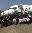 Divulgada última foto da delegação da Chapecoense antes de embarcar no avião que caiu na Colômbia.  Foto: Reprodução