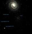 A galáxia Virgo I orbita ao redor da Via Láctea   Foto: Naoj / BBC News Brasil