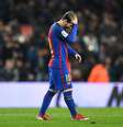 Messi desperdiçou grande chance e passou em branco mais uma vez contra o Real  Foto: Getty Images 