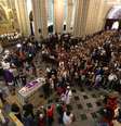 Velório de dom Paulo Evaristo Arns na Catedral Metropolitana de São Paulo, na Sé, região central da cidade   Foto: Paulo Pinto/Fotos Públicas