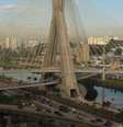 Imagem da Ponte Estaiada da Marginal Pinheiros, em São Paulo  Foto: Istoé