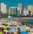 Movimentação de banhistas na praia do Leblon, no Rio de Janeiro (RJ) nessa terça-feira (27).  Foto: Wagner Maia/Futura Press