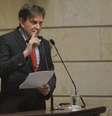 Crivella discursa durante a cerimônia de posse, no Rio  Foto: Fernando Frazão/Agência Brasil