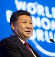 Xi Jinping, presidente da China, participa da primeira entrevista coletiva em Davos  Foto: EFE