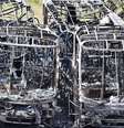 Vários ônibus foram incendiados durante ataques em Natal  Foto: Reuters