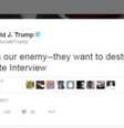 "A China é nossa inimiga - ela quer nos destruir"  Foto: DONALD TRUMP/TWITTER / BBC News Brasil