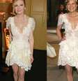 Kirsten Dunst repete vestido rendado 13 anos depois  Foto: Getty Images / PurePeople