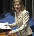 A senadora Gleisi Hoffmann vai substituir o senador Humberto Costa como liderança do PT  Foto: Agência Brasil