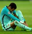 Neymar foi o melhor do trio MNS (com Messi e Suárez) na goleada sofrida para o PSG  Foto: Getty Images