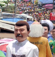 Os bonecos gigantes, marca registrada  do carnaval de Olinda, têm um grande encontro na terça-feira (28), em uma concentração no Largo do Guadalupe  Foto: Agência Brasil