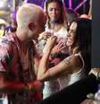 Cleo Pires conversa animadamente com Leo Picon  Foto: Denilson Santos / AgNews