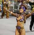 Sabrina Sato No desfile da Gaviões da Fiel em São Paulo  Foto: Reuters