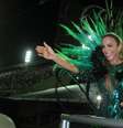Cantora levou uma multidão à Sapucaí durante ensaio técnico da Grande Rio  Foto: Rodrigo dos Anjos / Divulgação