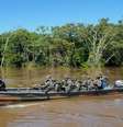 Se todos os barcos do Exército fossem colocados na água ao mesmo tempo, cada um teria uma área de 45 km para vigiar   Foto: Felipe Souza/ BBC Brasil