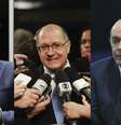 Os presidenciáveis do PSDB, Aécio Neves, José Serra e Geraldo Alckmin, foram citados  Foto: Agência Senado / BBC News Brasil