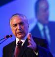 Presidente Michel Temer participa de cerimônia na Câmara Americana de Comércio, em São Paulo  Foto: Agência Brasil