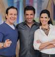 Zucatelli, Edu e Mariana: bom humor nas manhãs concorridas da TV  Foto: RedeTV!  / Divulgação