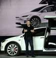 CEO da Tesla, Elon Musk, durante lançamento do Model X.  Foto: Getty Images / BBC News Brasil
