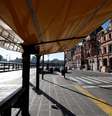 Estação vazia na capital do país, Buenos Aires  Foto: EFE