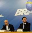 Brasília - Os ministros do Planejamento, Dyogo Oliveira, e o da Fazenda, Henrique Meirelles, durante coletiva de imprensa no Pálacio do Planalto   Foto: Agência Brasil