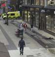 Rua em Estocolmo, na Suécia, onde um caminhão atropelou várias pessoas.  Foto: Reuters