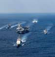Os Estados Unidos enviaram para a península da Coreia o porta-aviões Carl Vinson  Foto: EFE