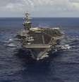 Os Estados Unidos enviaram para a península da Coreia o porta-aviões Carl Vinson  Foto: Reuters